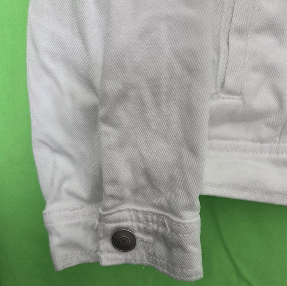 Girls White Denim Jacket NWT - Picture 3 of 5